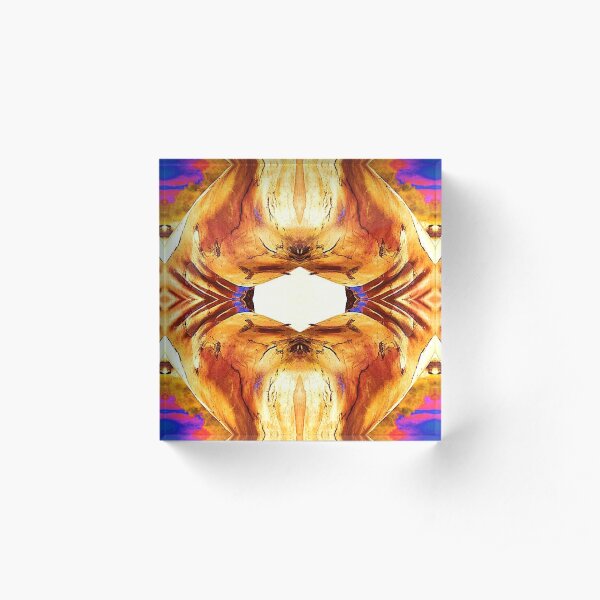 Golden Kiss Acrylic Block
