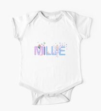 MILLIE / personalised name illustration One Piece - Short Sleeve