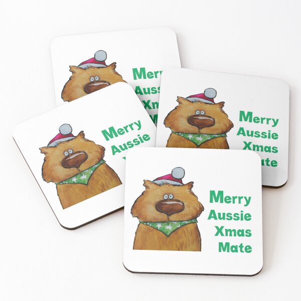 Item preview, Merry Aussie Xmas Wombat designed and sold by ArtbyNETTY.