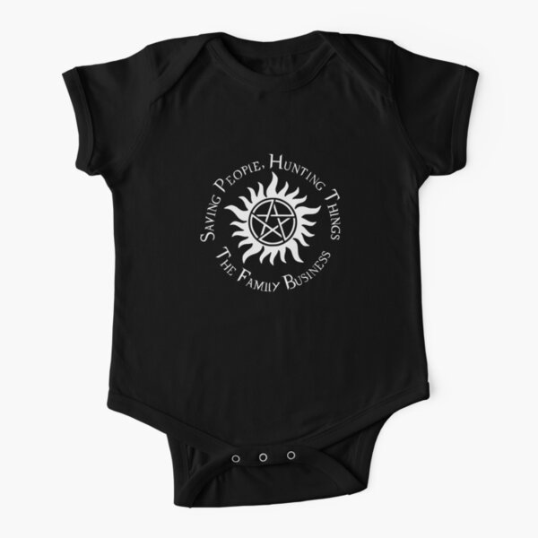 Supernatural Family Business v2.0 Short Sleeve Baby One-Piece
