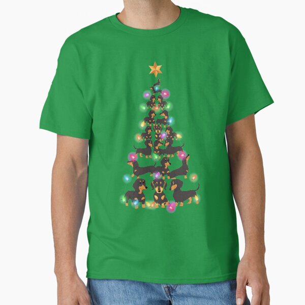 Item preview, Dachshund Christmas Tree Sweater designed and sold by DogsHearted.