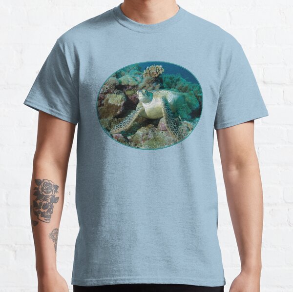 Meeresschildkröte | Rast im Korallenriff | Classic T-Shirt