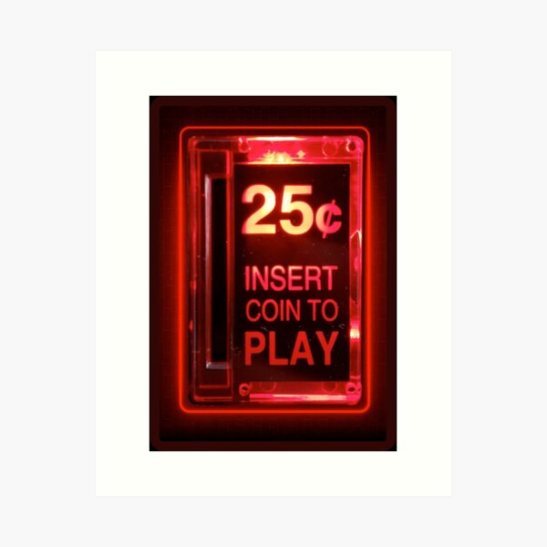 Item preview, Insert coin retro arcade designed and sold by Retronik.