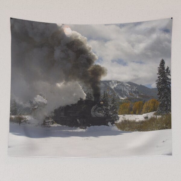 Item preview, Locomotive 488 plowing snow designed and sold by Spattergull.