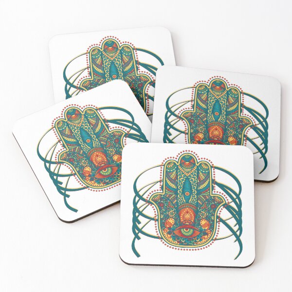 Item preview, Colorful Hamsa Mandala artwork. designed and sold by emphatic.