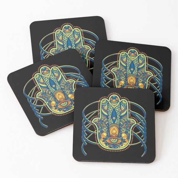 Item preview, Colorful Hamsa Mandala artwork. designed and sold by emphatic.