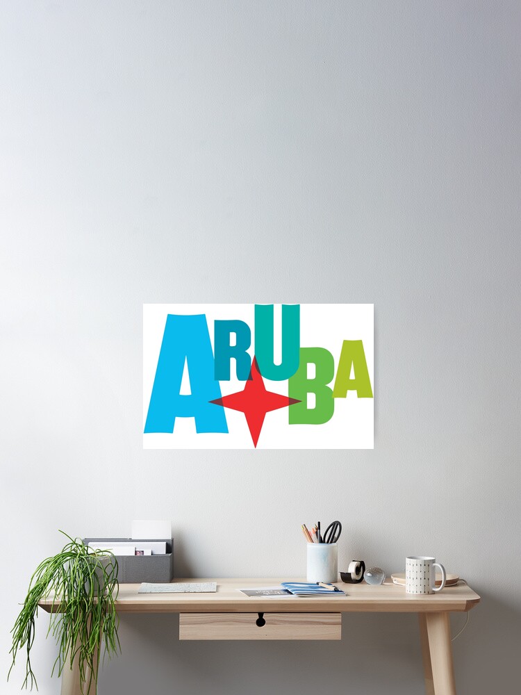 Thumbnail 2 of 3, Poster, Aruba designed and sold by luggagestickers.