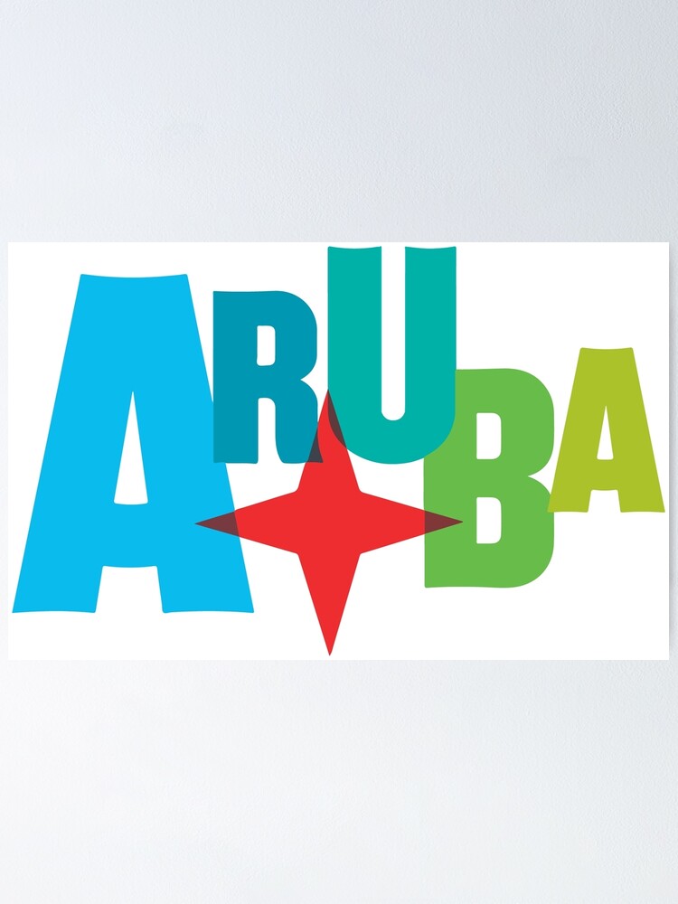 Thumbnail 1 of 3, Poster, Aruba designed and sold by luggagestickers.