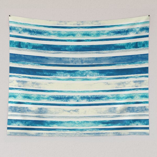 Item preview, Watercolor Stripes - Blue  designed and sold by TigaTiga.