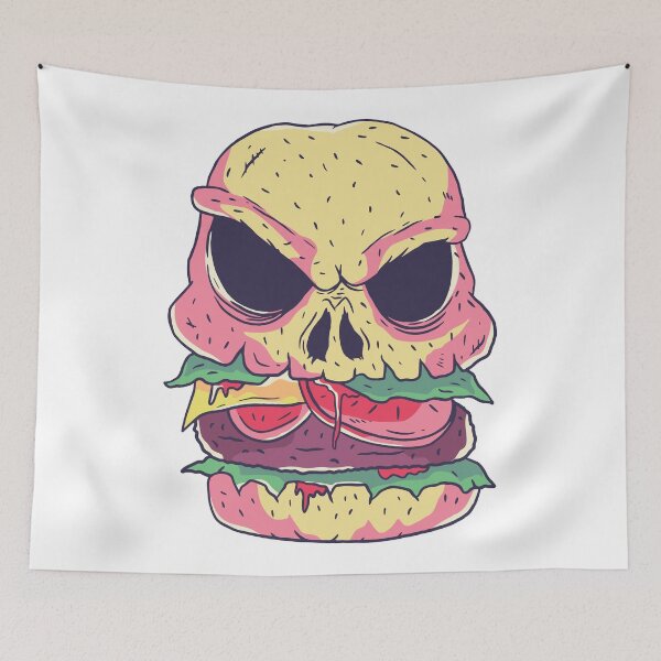 Item preview, Skull cheeseburger. designed and sold by emphatic.