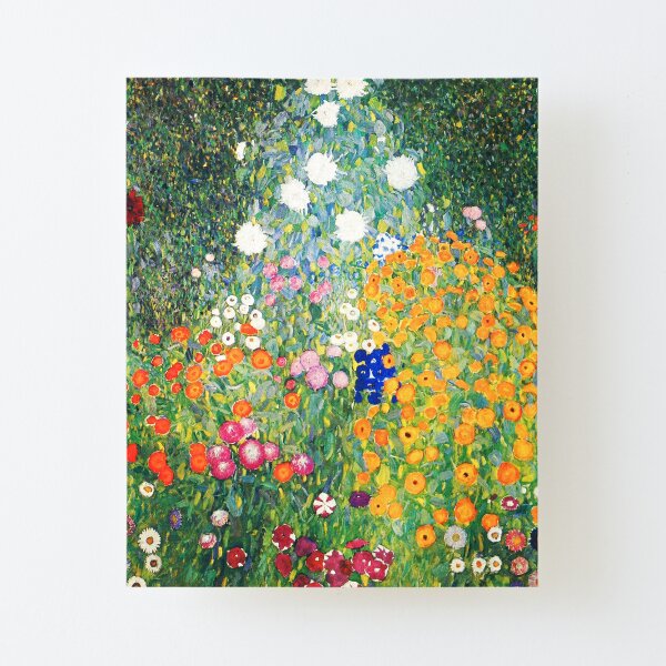 Flower Garden by Gustav Klimt Canvas Mounted Print