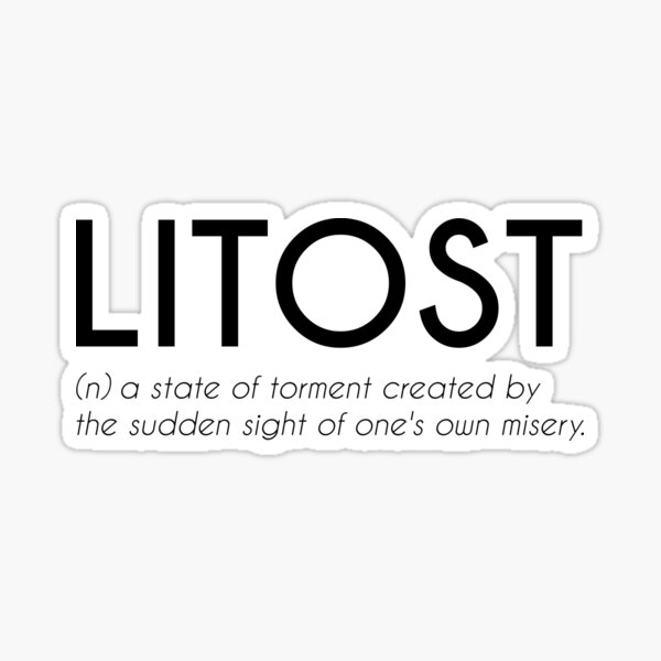 Litost - Beautiful Czech Word Sticker