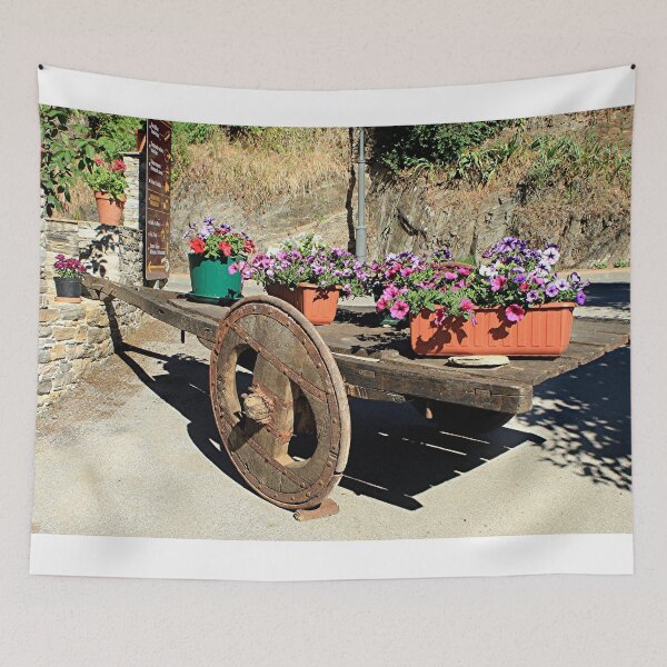 Item preview, Cart and flowers, El Camino, Spain designed and sold by FranWest.