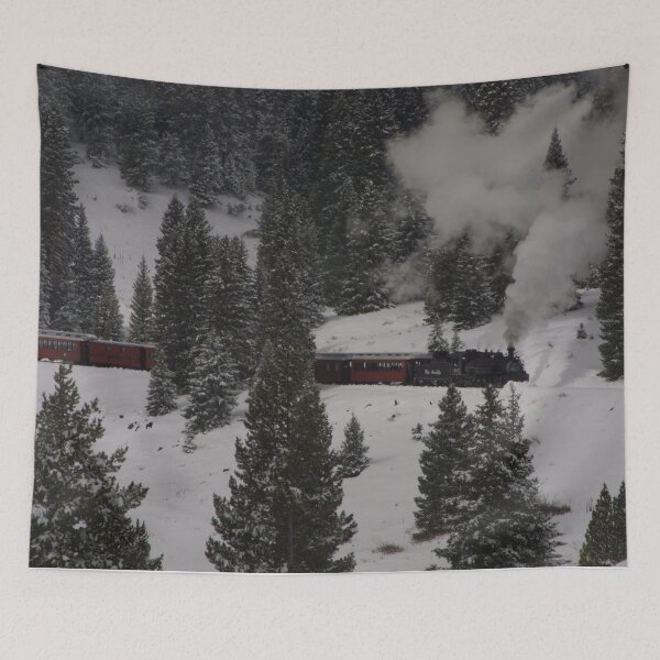 Item preview, Train in the snow designed and sold by Spattergull.