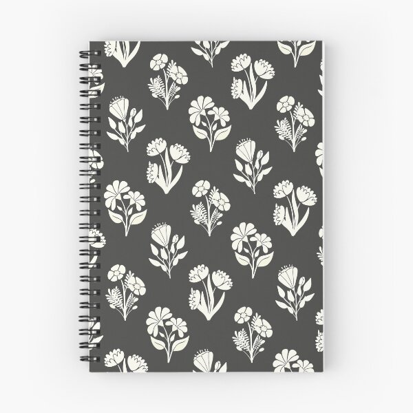 Item preview, Field of flowers black and white pattern designed and sold by HannaPaulina.