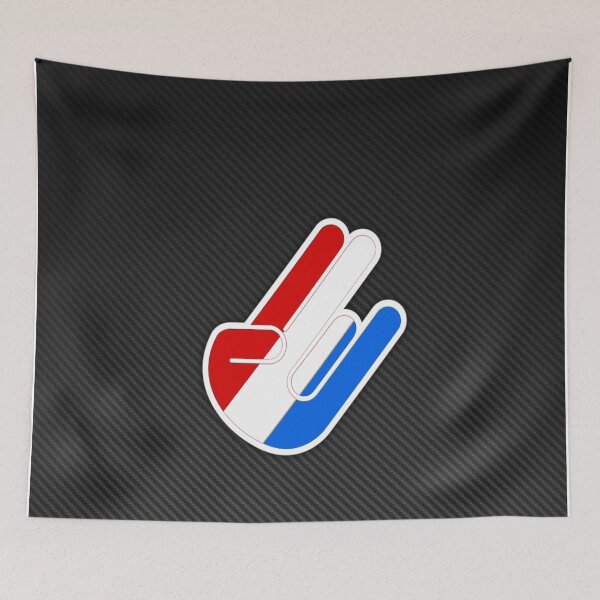 Item preview, Netherlands Shaka Hand Carbon Fiber Poster – Dutch Hang Loose Art designed and sold by Road To Track.