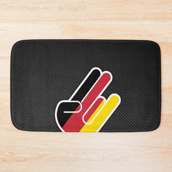 Item preview, Germany Shaka Hand Carbon Fiber Poster – German JDM Hang Loose Art designed and sold by Road To Track.