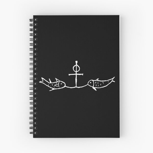 Item preview, Fish on an Anchor/Cross - Dark Background designed and sold by VerShirts.