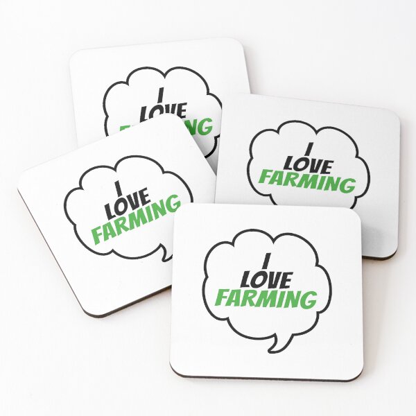 Item preview, I Love farming (Speech Bubble) designed and sold by SassyClassyMe.