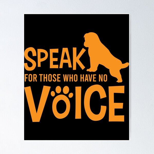 Item preview, Speak for those who have no voice designed and sold by tonstan.