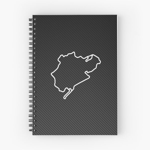 Item preview, Old Nürburgring Nordschleife Layout Carbon Fiber Poster – Green Hell Track Map designed and sold by Road To Track.