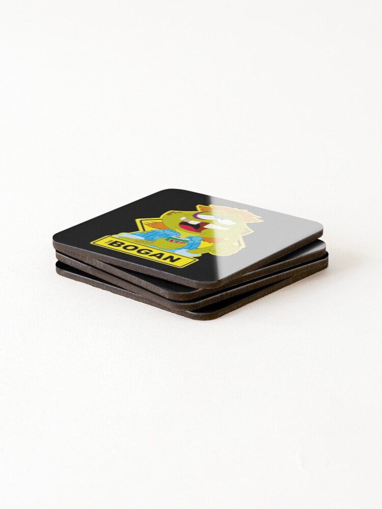 Thumbnail 4 of 5, Coasters (Set of 4), Toad Rage! THE BOGAN designed and sold by Rookie.