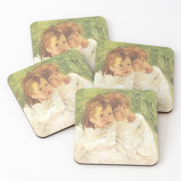 Item preview, Study of 2 Small children vintage painting - mary cassatt  designed and sold by Vintage Designs +.