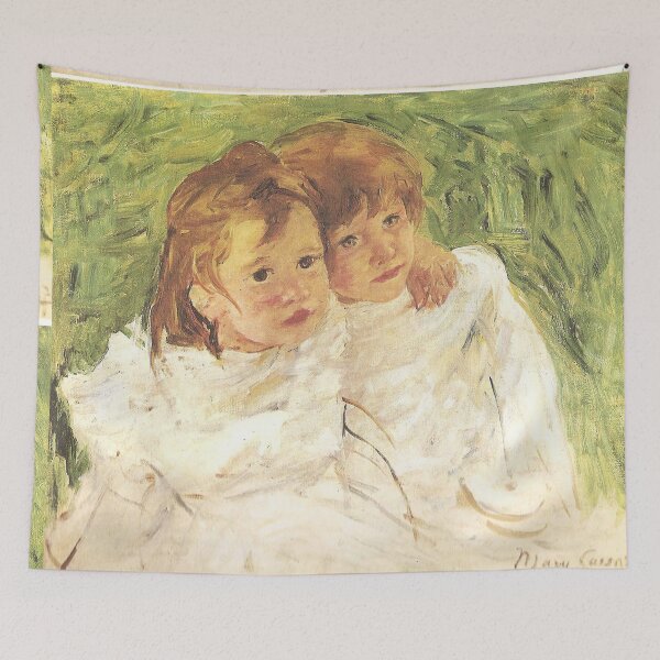 Item preview, Study of 2 Small children vintage painting - mary cassatt  designed and sold by Vintage Designs +.