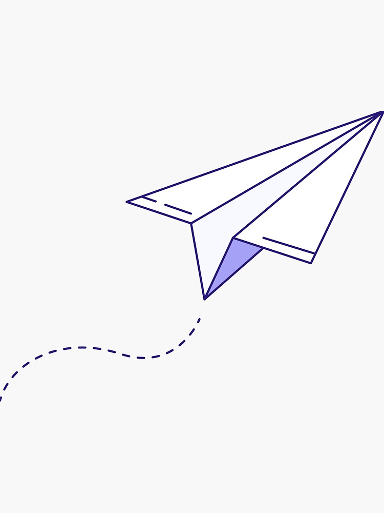 Paper Airplane Drawing - How To Draw A Paper Airplane Step By Step