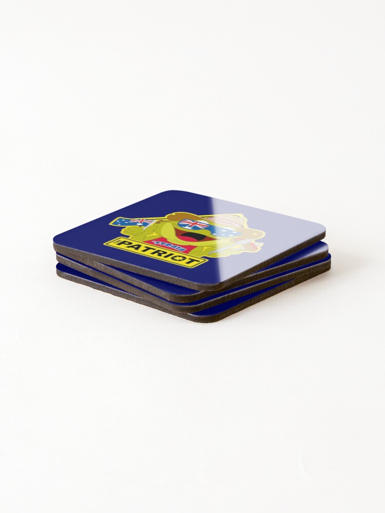 Thumbnail 4 of 5, Coasters (Set of 4), Toad Rage! THE PATRIOT designed and sold by Rookie.