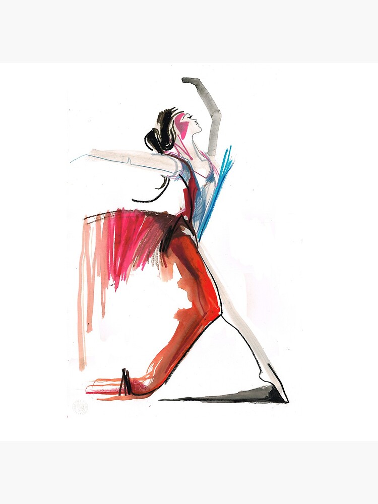 Expressive Ballerina Dance Drawing by CatarinaGarcia
