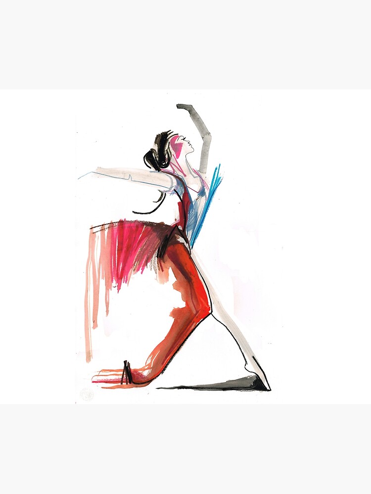 Expressive Ballerina Dance Drawing by CatarinaGarcia