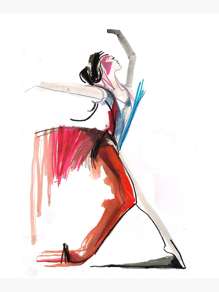 Expressive Ballerina Dance Drawing by CatarinaGarcia