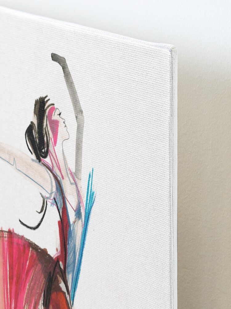 Alternate view of Expressive Ballerina Dance Drawing Mounted Print