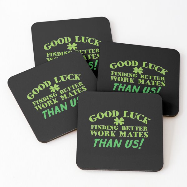 Item preview, Good luck finding better work mates than us! (funny leaving job card) designed and sold by jazzydevil.