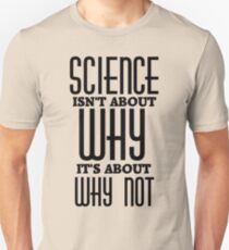 Camiseta unisex La ciencia no se trata Por qué