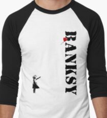 Banksy - litte girl, red balloon Men's Baseball ¾ T-Shirt