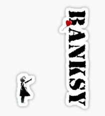 Banksy - litte girl, red balloon Sticker