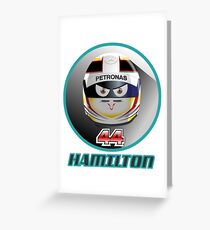 Lewis HAMILTON_2015_Helmet #44 Greeting Card