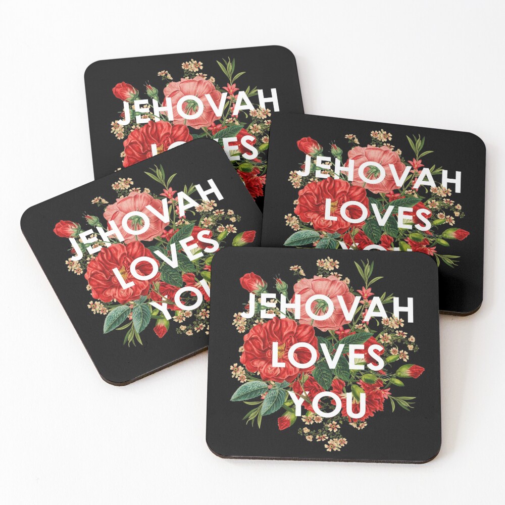 JEHOVAH LOVES YOU Coasters (Set of 4)