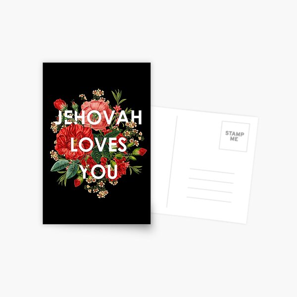 JEHOVAH VOUS AIME Carte postale