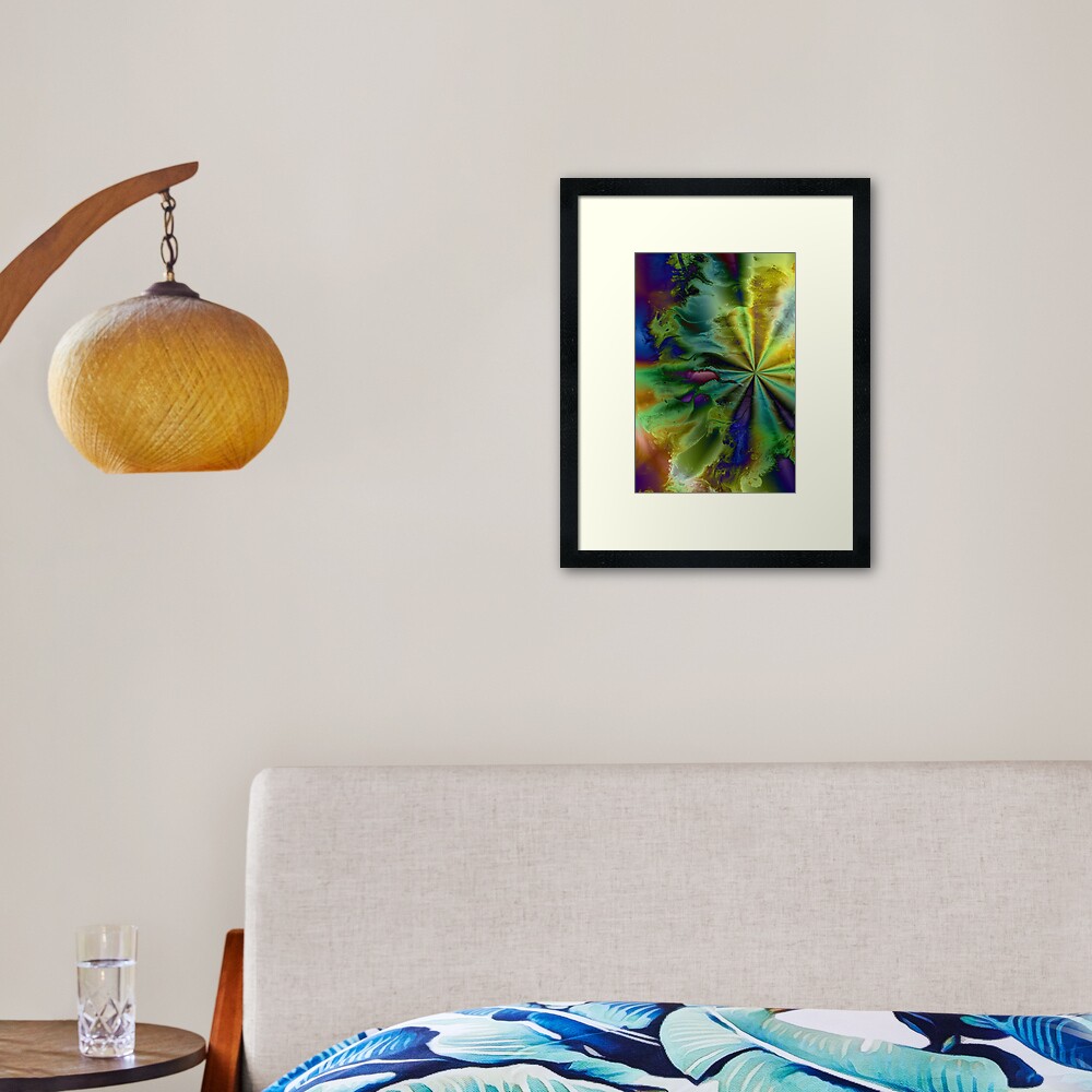 Pulsar: outer space art Framed Art Print