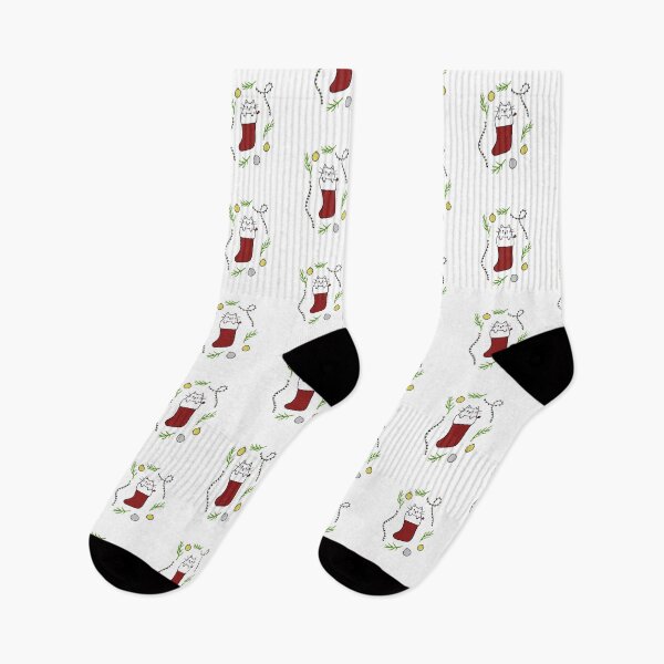 Item preview, White Christmas Cat designed and sold by Lara Jackson.