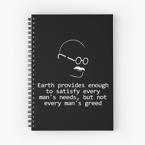 Item preview, Gandhi Quote Design Need Not Greed designed and sold by GetItGiftIt.