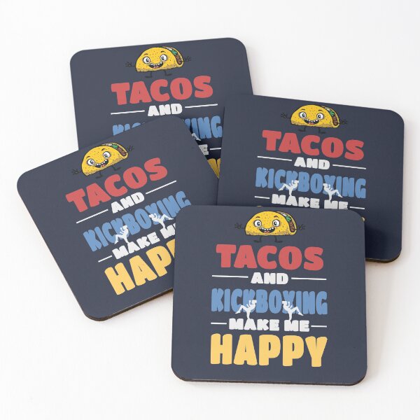 Item preview, Tacos And Kickboxing Make me Happy - Kickboxing Lovers designed and sold by trendo.