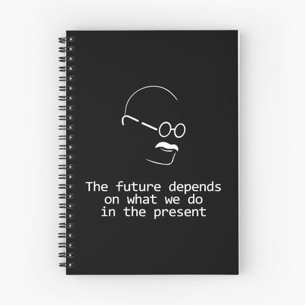 Item preview, Gandhi Quote Design The Future Present  designed and sold by GetItGiftIt.