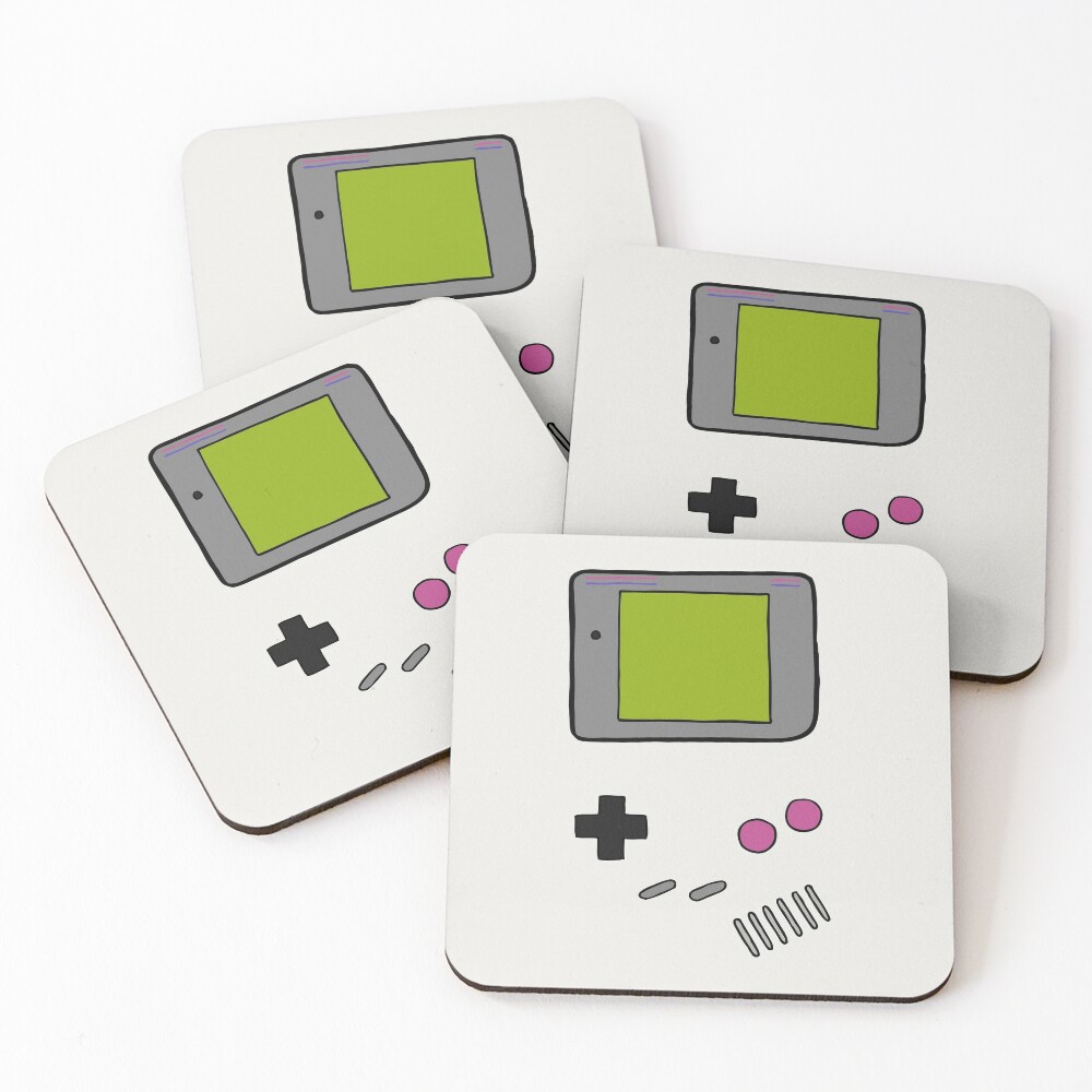 Gameboy Style Coaster Classic Gamer Retro Gift Tea Coffee Idea for Him and Her