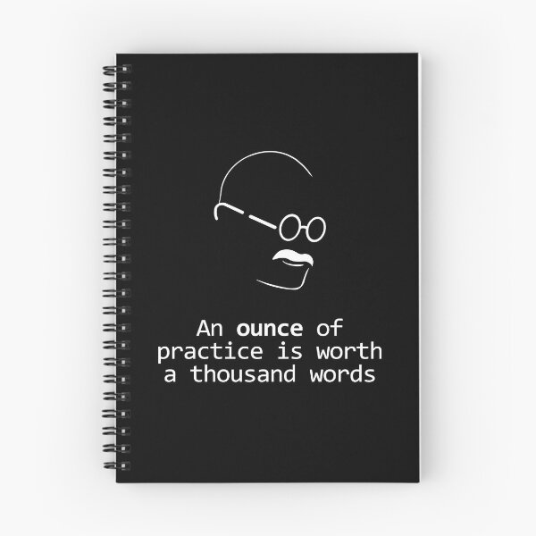 Item preview, Gandhi Quote Design Ounce of Practice designed and sold by GetItGiftIt.