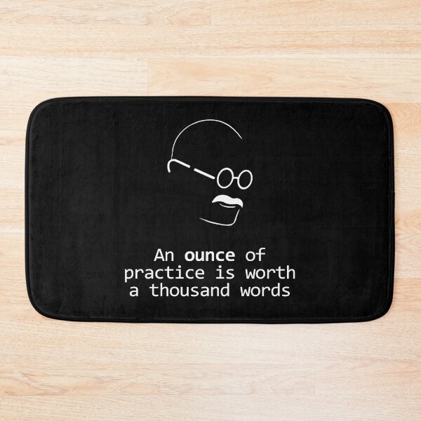 Item preview, Gandhi Quote Design Ounce of Practice designed and sold by GetItGiftIt.