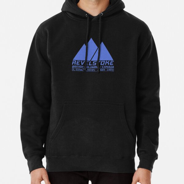 Ski Revelstoke British Columbia Canada Skiing and Snowboarding Pullover Hoodie